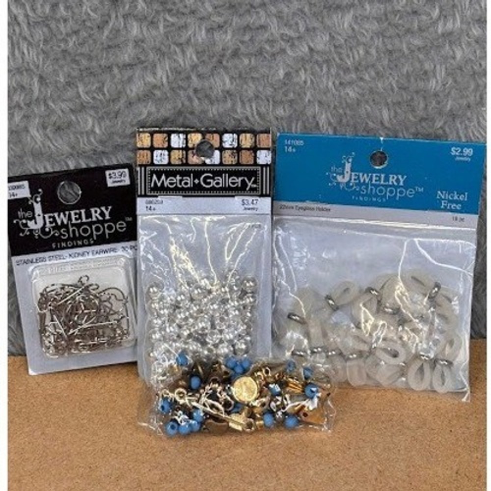 Jewelry Making Findings Bundle The Jewelry Shoppe‎ Metal Gallery Beads Earwires